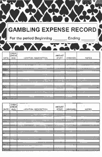 Gambling Checkbook Keeper