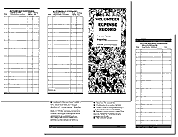 Volunteer Expense Trifold