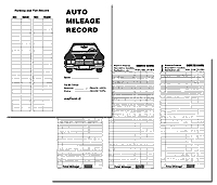 Auto Record Mileage Trifold