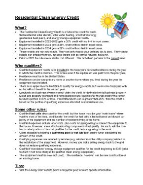 Residential Clean Energy Credit