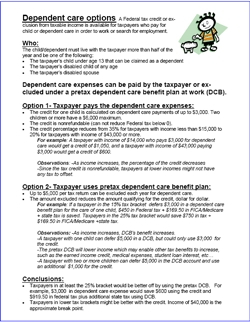 Dependent care options