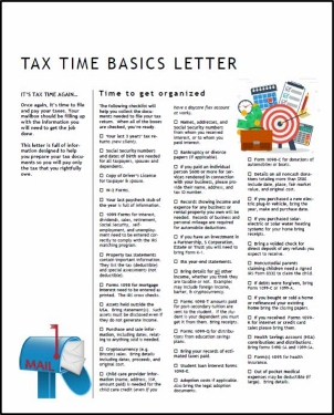 Tax Time Basics Organizer