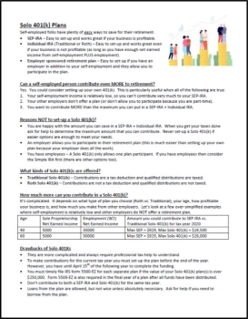 Solo 401(k) Plans