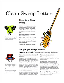 Clean Sweep Letter