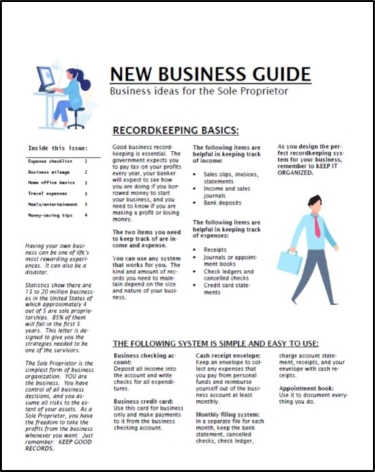 New Business Guide (sole proprietor)