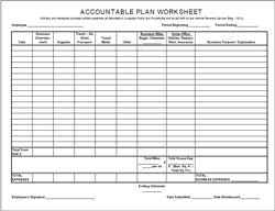 Accountable Plan Worksheet