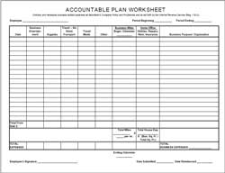 Accountable Plan Worksheet