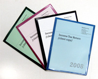 Vinyl Return Folder with Cover Inserts